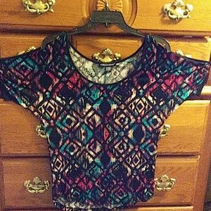 Open shoulder blouse